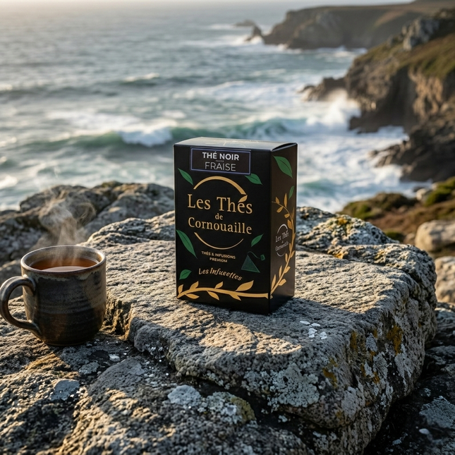 Thé noir Fraise - 18 Infusettes Pyramides