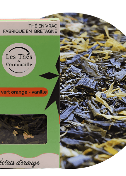 Thé vert  Eclats d'orange - vrac 50g - Les Thés de Cornouaille