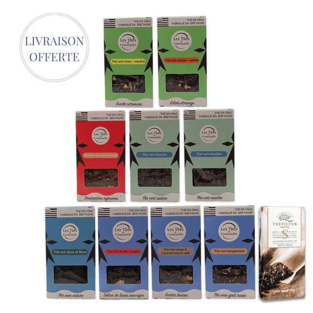 Le grand pack vrac Cornouaille : 9 thés + filtres - Les Thés de Cornouaille