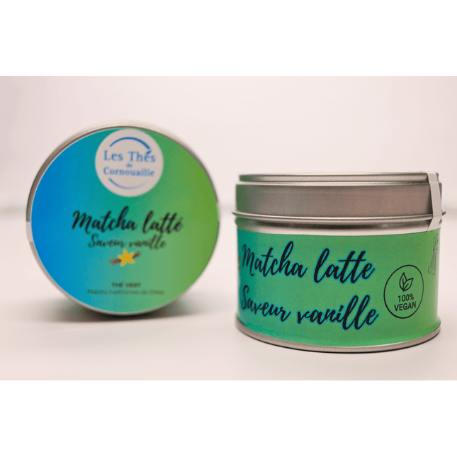 Matcha Latte Vegan à la Vanille – 35g - Les Thés de Cornouaille