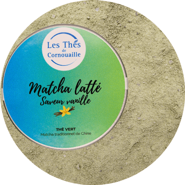 Matcha Latte Vegan à la Vanille – 35g - Les Thés de Cornouaille