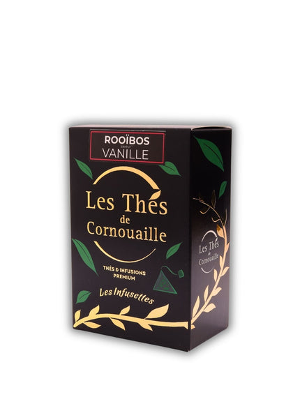 Rooïbos Vanille - 18 Infusettes Pyramides - Les Thés de Cornouaille