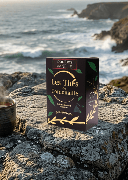 Rooïbos Vanille - 18 Infusettes Pyramides - Les Thés de Cornouaille
