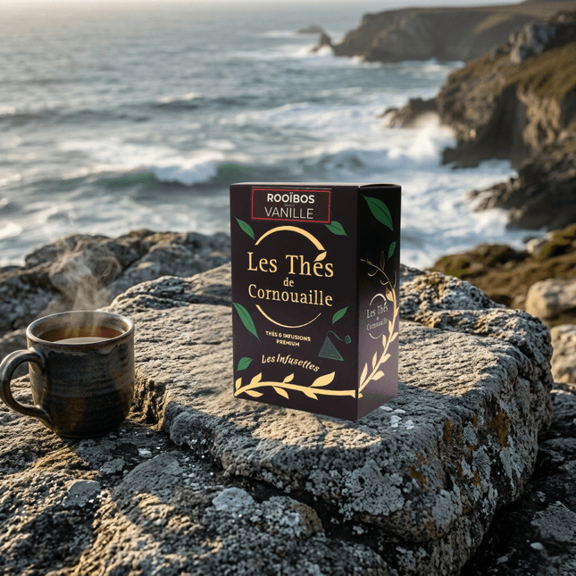 Rooïbos Vanille - 18 Infusettes Pyramides - Les Thés de Cornouaille