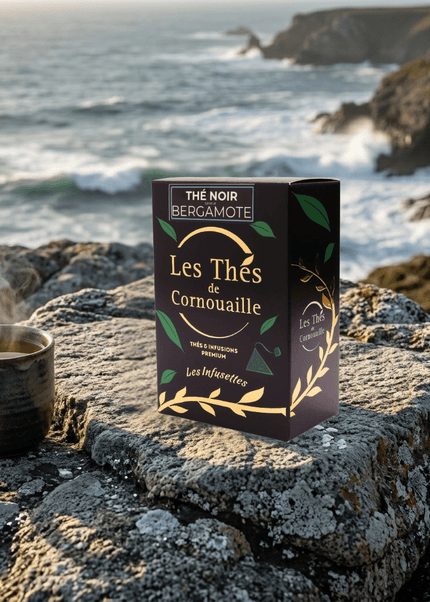 Thé noir Bergamote - 18 Infusettes Pyramides - Les Thés de Cornouaille