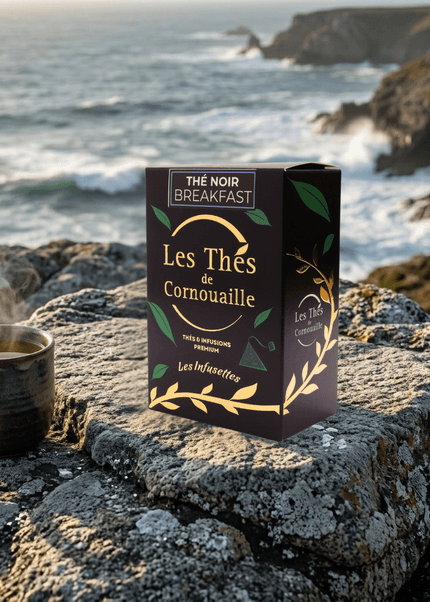 Thé noir Breakfast - 18 Infusettes Pyramides - Les Thés de Cornouaille