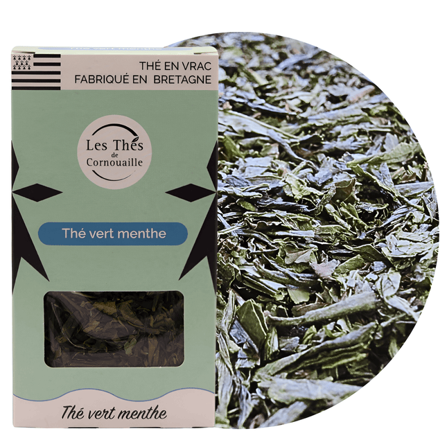 Thé vert Menthe - vrac 50g - Les Thés de Cornouaille