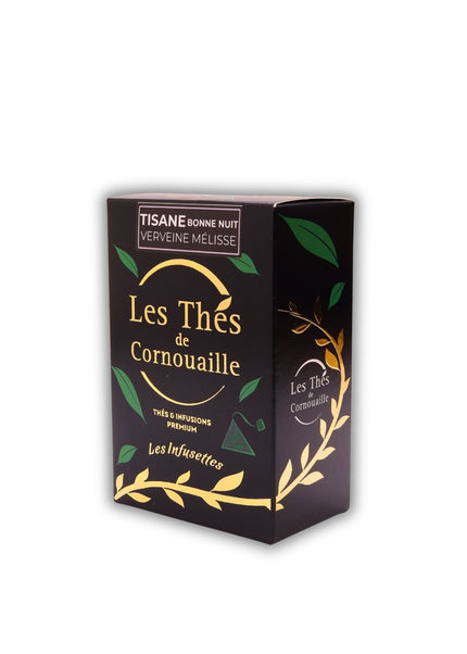 Tisane Verveine Mélisse - 18 Infusettes Pyramides - Les Thés de Cornouaille