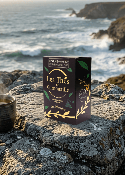 Tisane Verveine Mélisse - 18 Infusettes Pyramides - Les Thés de Cornouaille