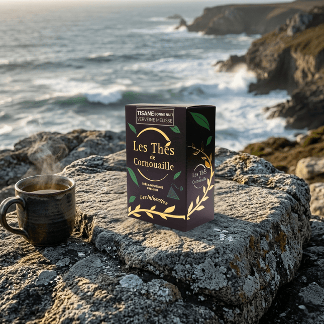 Tisane Verveine Mélisse - 18 Infusettes Pyramides - Les Thés de Cornouaille